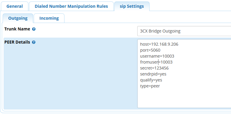 BRIDGING 3CX WITH AN ASTERISK PBX