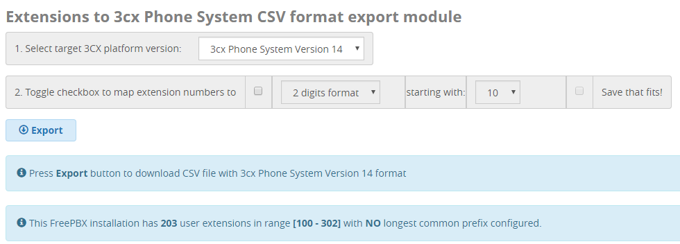 EXPORT YOUR EXTENSIONS FROM ASTERISK TO 3CX